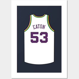 Mark Eaton Utah Jersey Qiangy Posters and Art